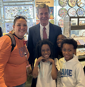 NC governor with family